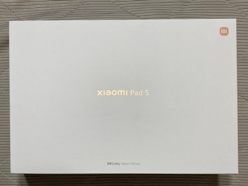 Xiaomi Pad 5の箱
